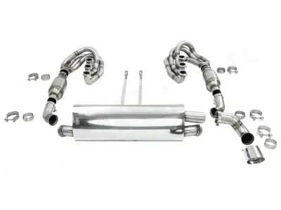 CARGRAPHIC GT Sport Exhaust System Without Heating / With ID42 GT Manifolds. Porsche 964 Carrera 2/4/RS - 96411104504, 96411104605, 96411104502, 96421103905, 96421103932, 96421104004